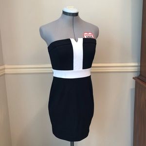 Black and white bodycon